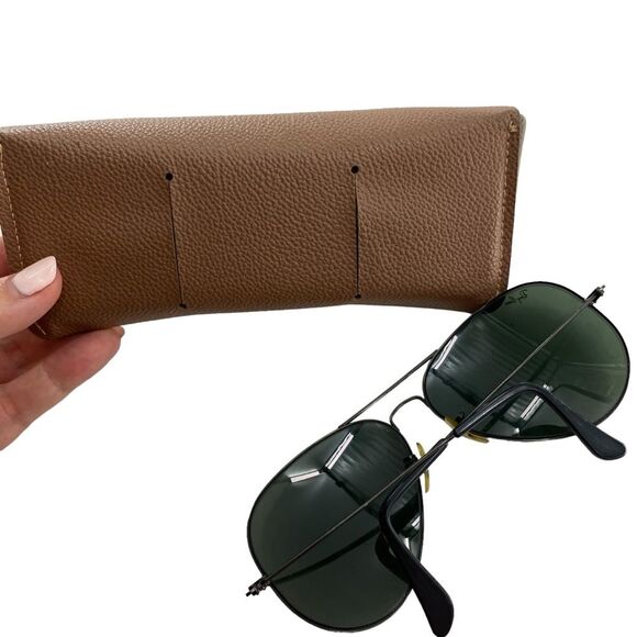 Vintage Ray Bans Classic Aviator Sunglasses L2821 Black - Picture 6 of 7